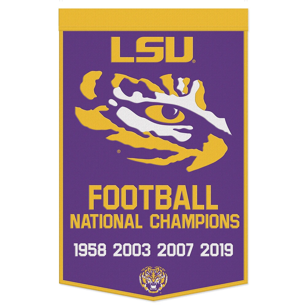 WinCraft LSU Tigers 24" x 38" Wool Championship Banner