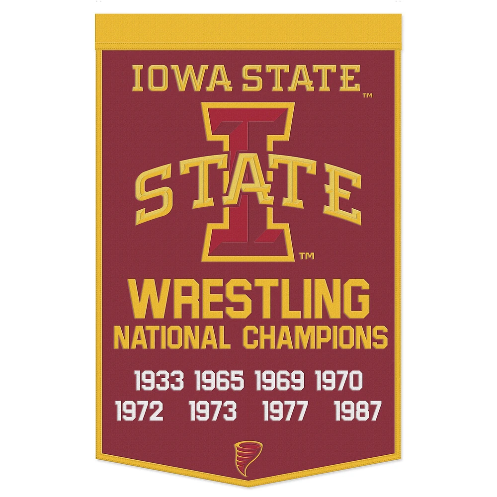 WinCraft Iowa State Cyclones 24" x 38" Wool Championship Banner