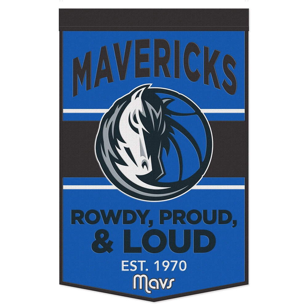 WinCraft Dallas Mavericks 24" x 38" Wool Slogan Banner