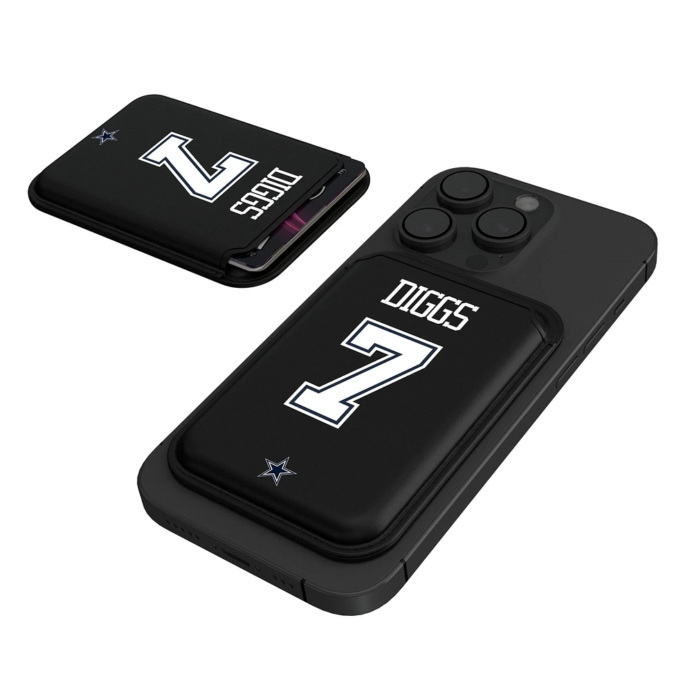 Keyscaper Trevon Diggs Black Dallas Cowboys Magnetic Credit Card Wallet