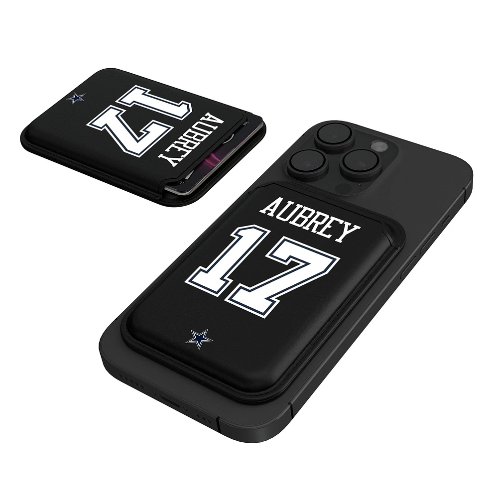 Keyscaper Brandon Aubrey Black Dallas Cowboys Magnetic Credit Card Wallet