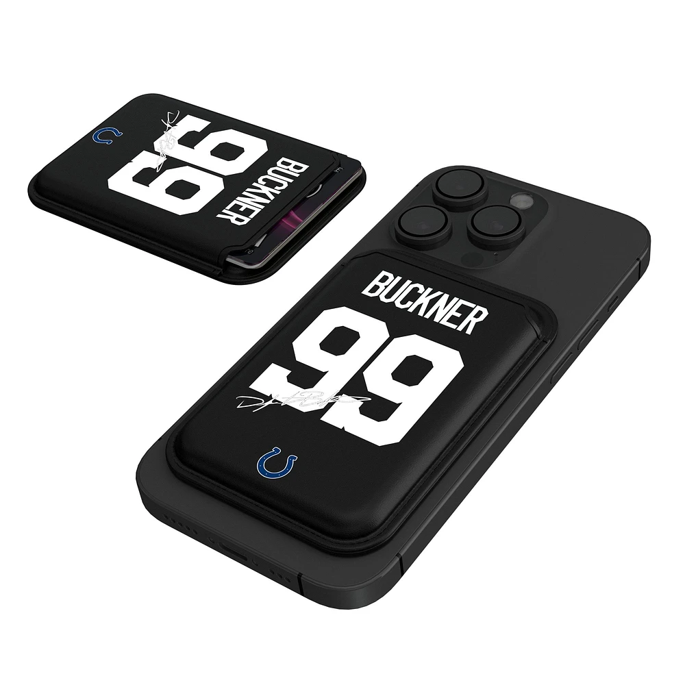 Keyscaper DeForest Buckner Black Indianapolis Colts Magnetic Credit Card Wallet
