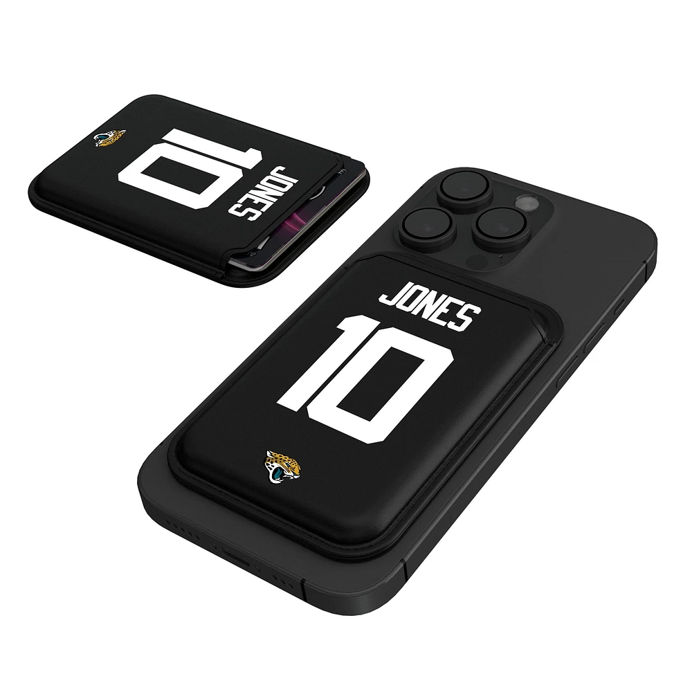 Keyscaper Mac Jones Black Jacksonville Jaguars Magnetic Credit Card Wallet