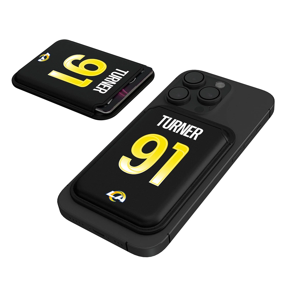 Keyscaper Kobie Turner Black Los Angeles Rams Magnetic Credit Card Wallet