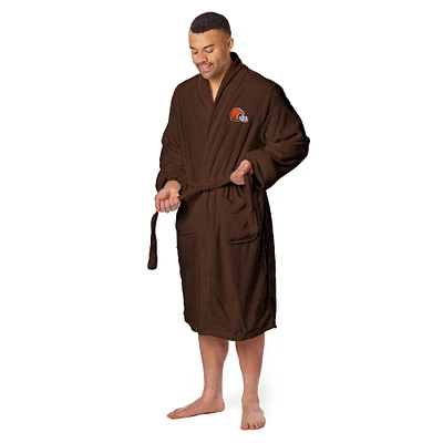 Men's The Northwest Group Brown Cleveland Browns Silk Touch Robe