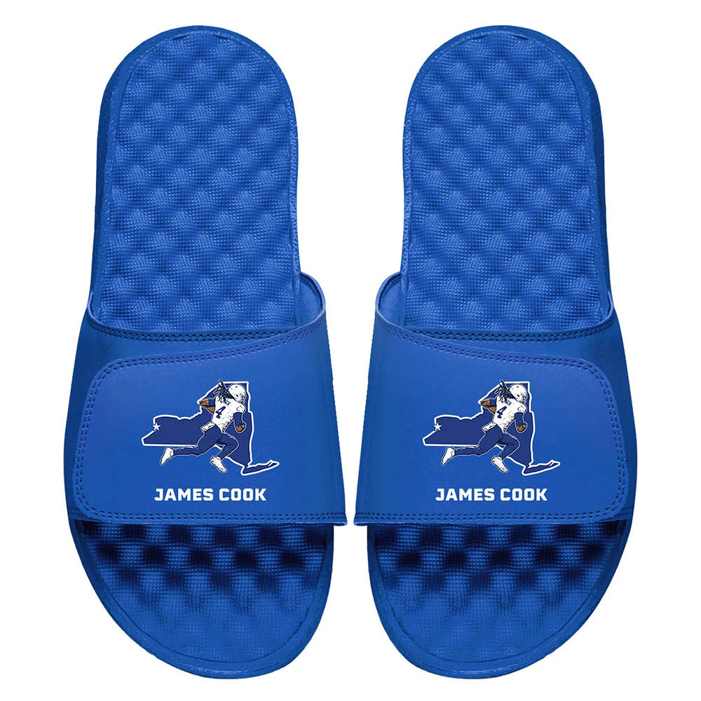 Youth ISlide James Cook Royal NFLPA State Outline Slide Sandals