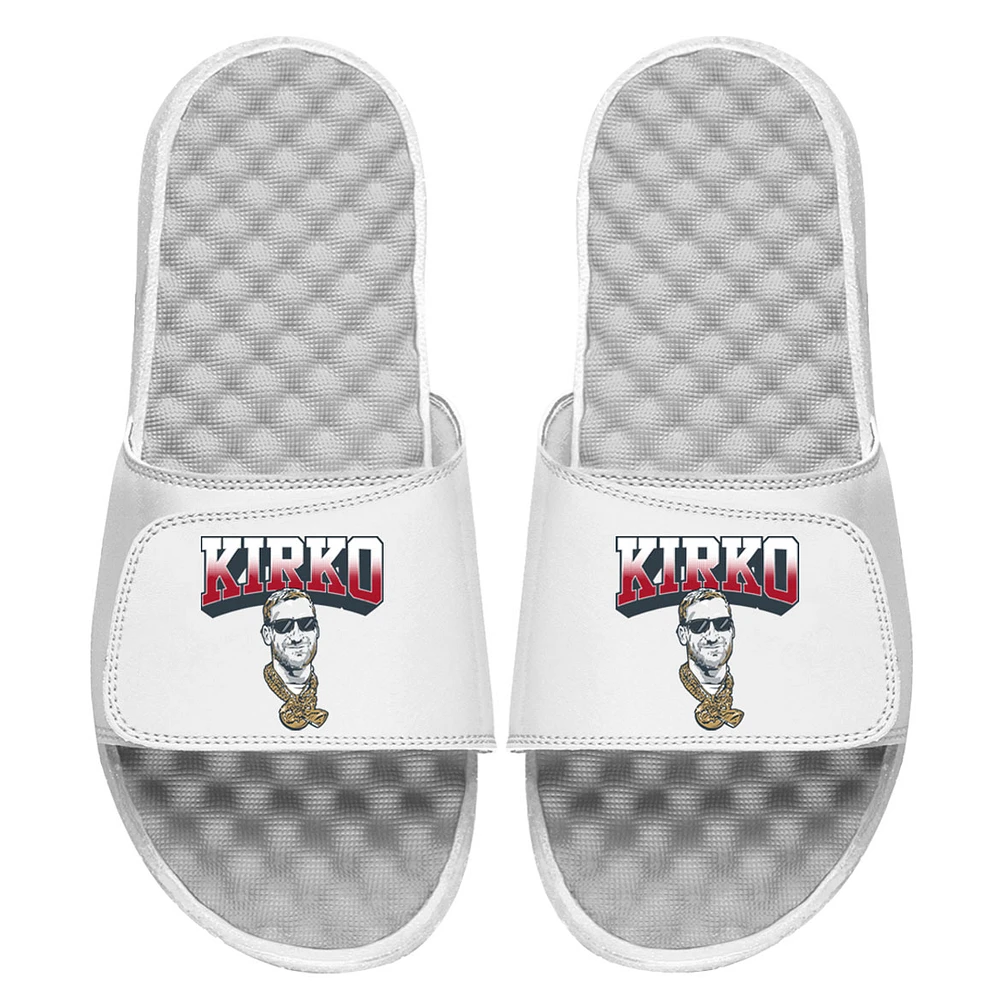 Unisex ISlide Kirk Cousins White NFLPA Player Chains Slide Sandals