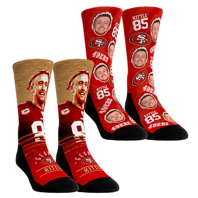 Unisex Rock Em Socks George Kittle San Francisco 49ers NFL-Player Two-Pack Crew Set