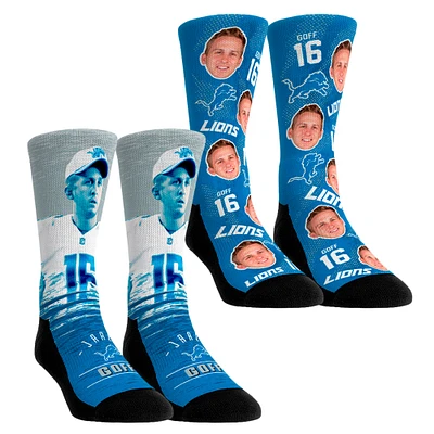 Youth Rock Em Socks Jared Goff Detroit Lions NFL-Player Two-Pack Crew Socks Set