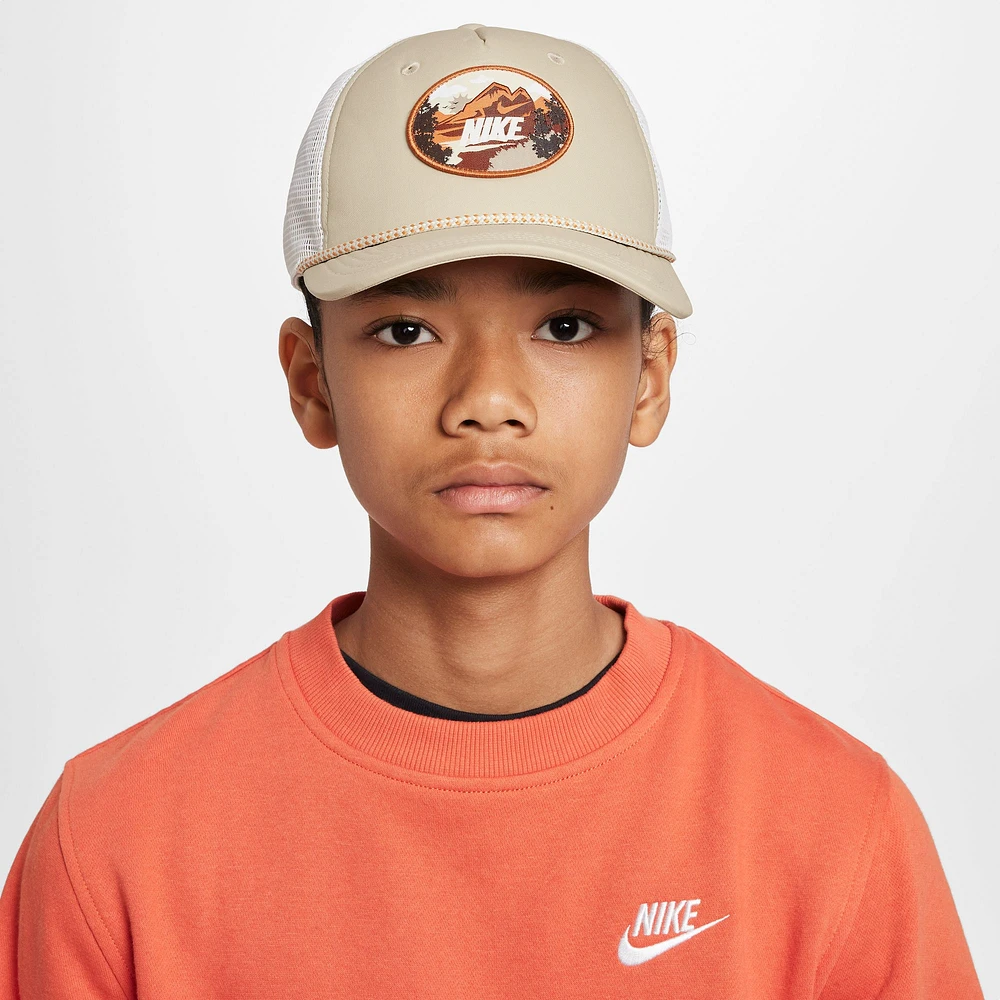 Youth Nike Khaki Rise Trucker Adjustable Hat