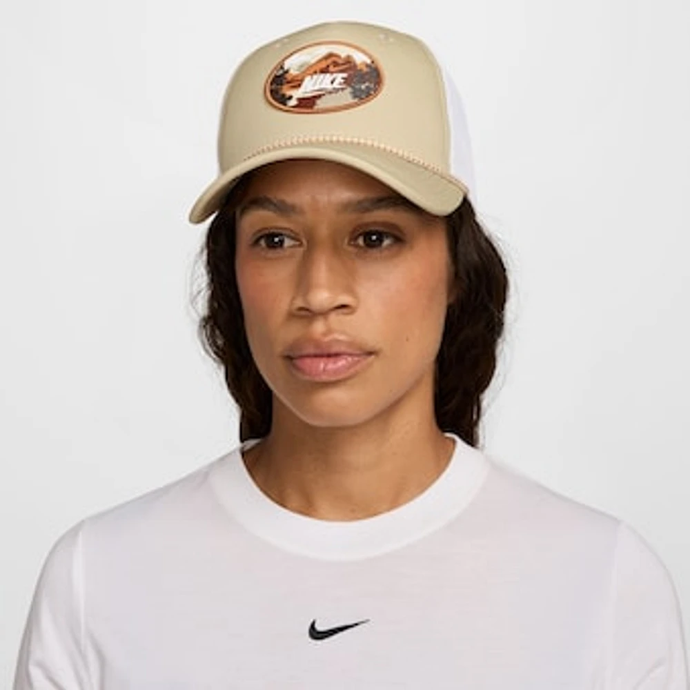 Unisex Nike Khaki Rise Trucker Adjustable Hat