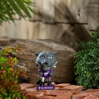 Kansas State Wildcats Lil Big Head Mascot Garden Statue