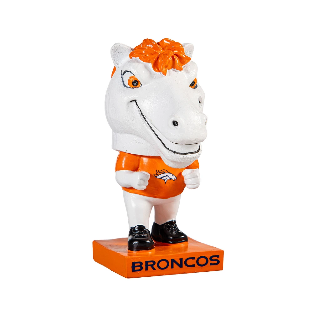 Denver Broncos Lil Big Head Mascot Garden Statue