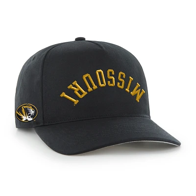 Men's '47 Black Missouri Tigers Flip Script Hitch Adjustable Hat