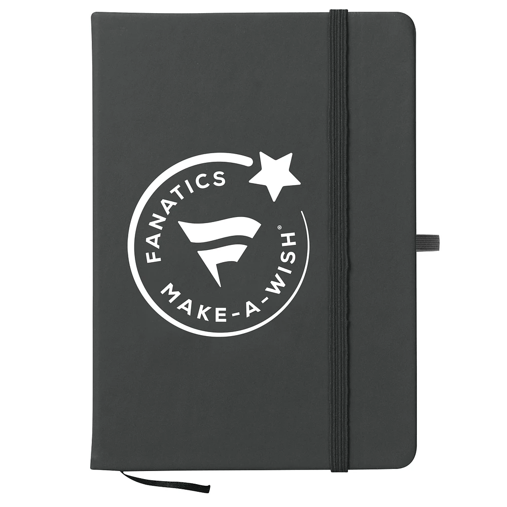 WinCraft Fanatics Make-A-Wish Black 5" x 7" Journal Notebook