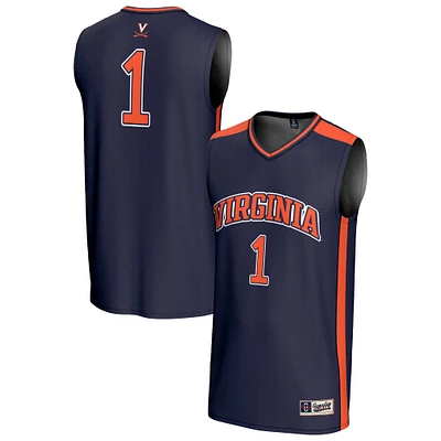 Unisex GameDay Greats #1 Navy Virginia Cavaliers Lightweight Basketball Fashion Jersey