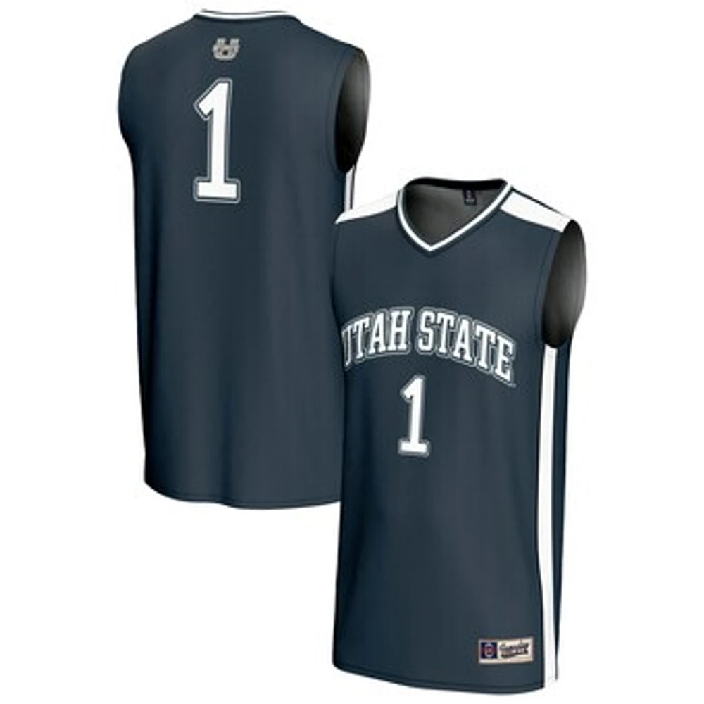 Unisex GameDay Greats #1 Navy Utah State Aggies Lightweight Basketball Fashion Jersey