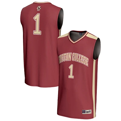 Unisex GameDay Greats #1 Maroon Boston College Eagles Lightweight Basketball Fashion Jersey