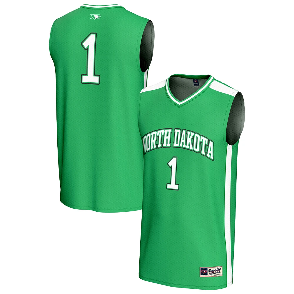 Unisex GameDay Greats #1 Kelly Green North Dakota Lightweight Basketball Fashion Jersey