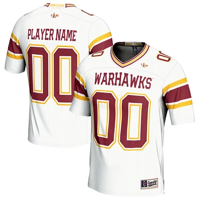 Youth GameDay Greats White ULM Warhawks NIL Pick-A-Player Lightweight Football Fashion Jersey