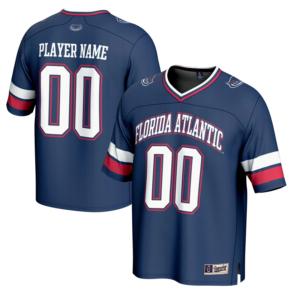 Unisex GameDay Greats Navy Florida Atlantic Owls NIL Pick-A-Player Lightweight Football Fashion Jersey