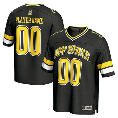 Youth GameDay Greats Black Appalachian State Mountaineers NIL Pick-A-Player Lightweight Football Fashion Jersey