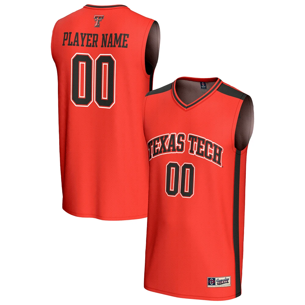 Unisex GameDay Greats Red Texas Tech Raiders NIL Pick-A-Player Lightweight Women's Basketball Fashion Jersey