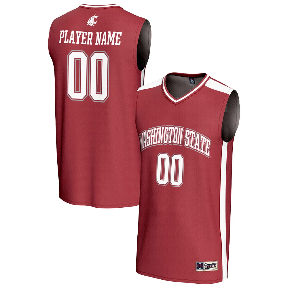 Unisex GameDay Greats Crimson Washington State Cougars NIL Pick-A-Player Lightweight Women's Basketball Fashion Jersey