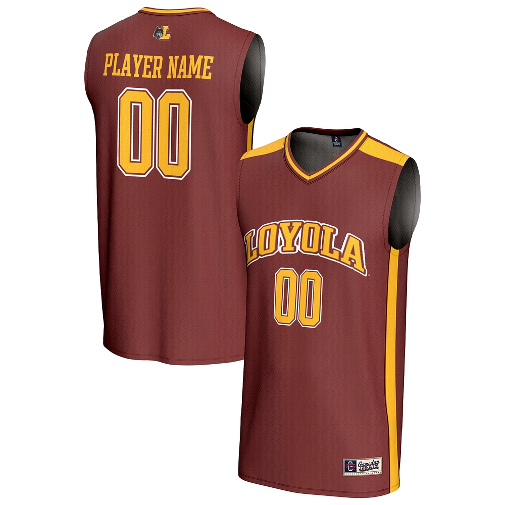 Unisex GameDay Greats Maroon Loyola Chicago Ramblers NIL Pick-A-Player Lightweight Women's Basketball Fashion Jersey