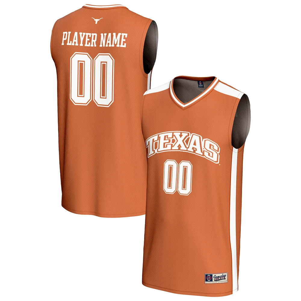 Youth GameDay Greats Texas Orange Longhorns NIL Pick-A-Player Lightweight Women's Basketball Fashion Jersey