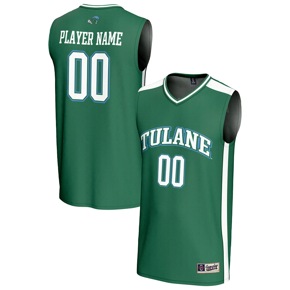 Youth GameDay Greats Green Tulane Wave NIL Pick-A-Player Lightweight Women's Basketball Fashion Jersey