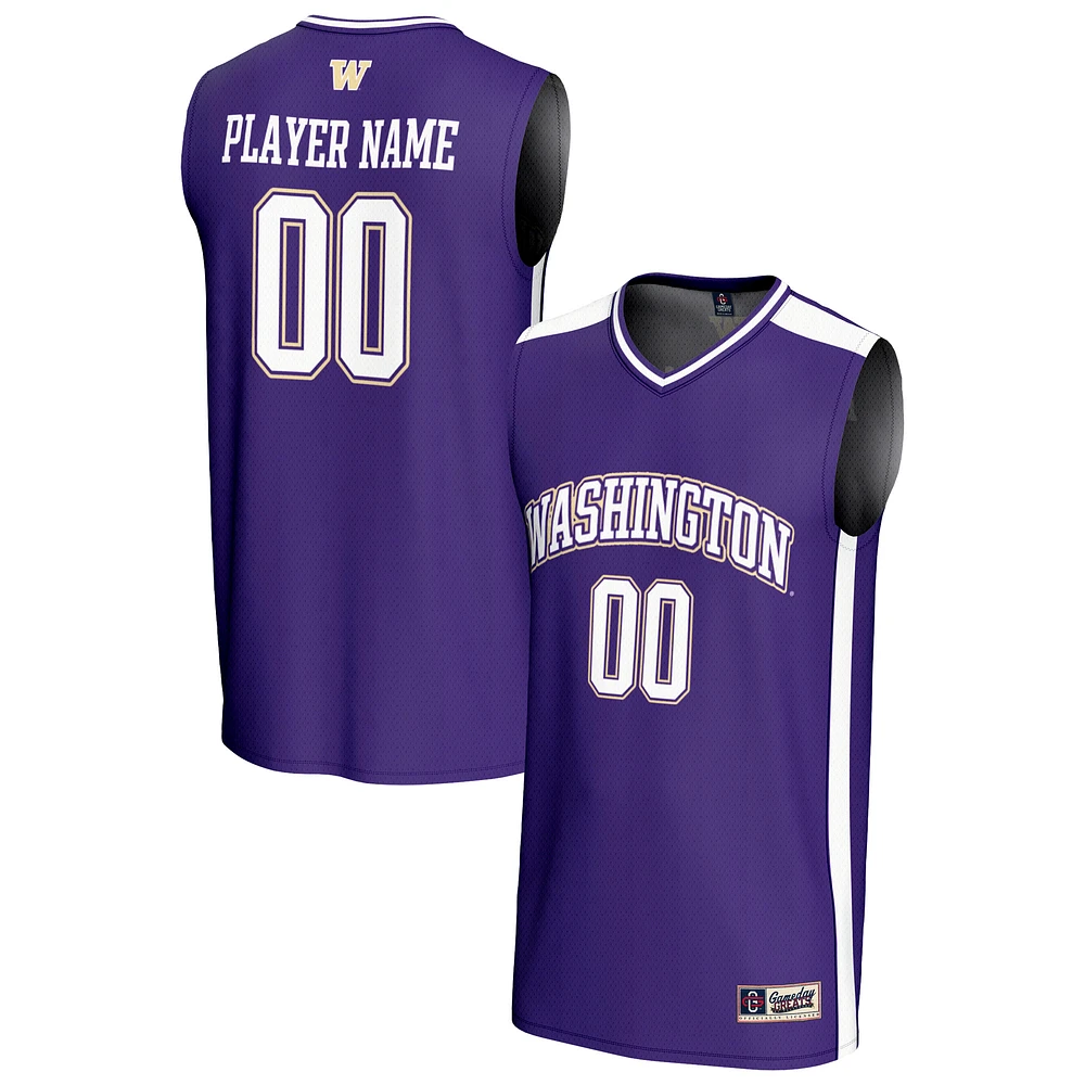 Youth GameDay Greats Purple Washington Huskies NIL Pick-A-Player Lightweight Women's Basketball Fashion Jersey