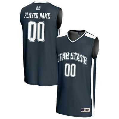 Youth GameDay Greats Navy Utah State Aggies NIL Pick-A-Player Lightweight Women's Basketball Fashion Jersey
