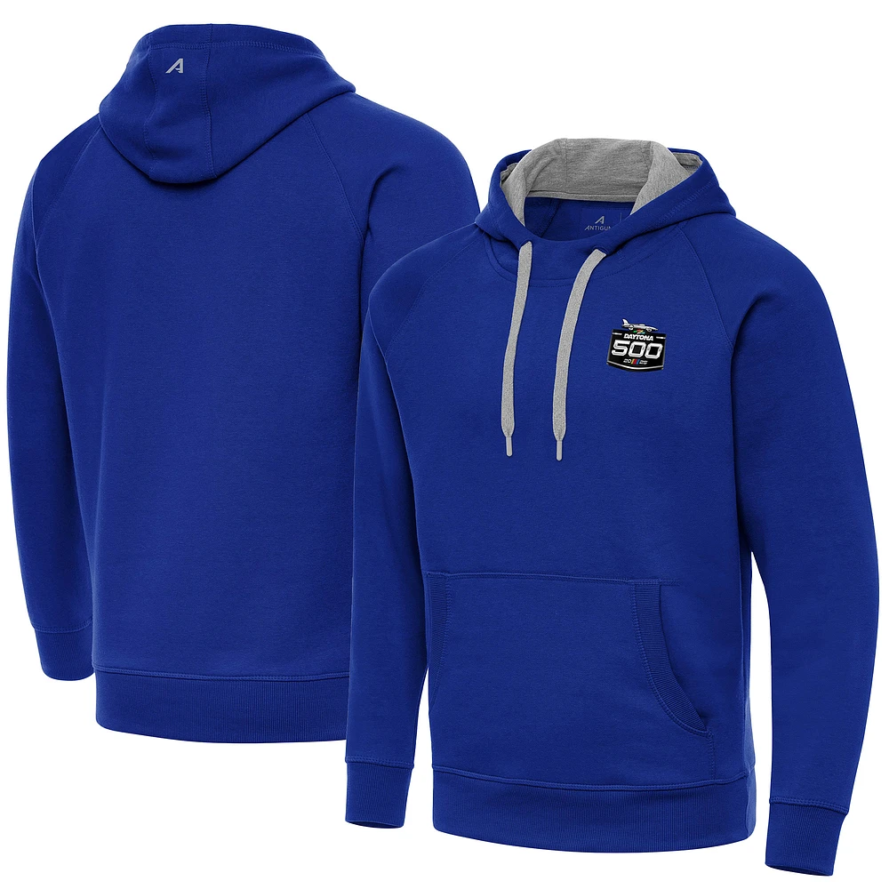 Men's Antigua Royal 2025 Daytona 500 Victory Pullover Hoodie