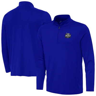 Men's Antigua Royal 2025 Daytona 500 Reprocess Quarter-Zip Top