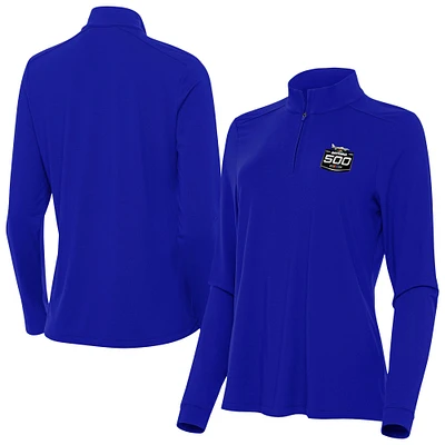 Women's Antigua Royal Daytona International Speedway Intent Quarter-Zip Top
