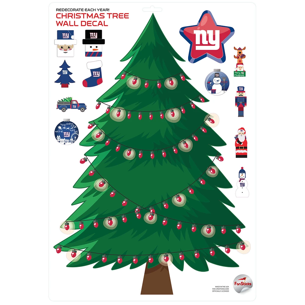 New York Giants Holiday Wall Decal