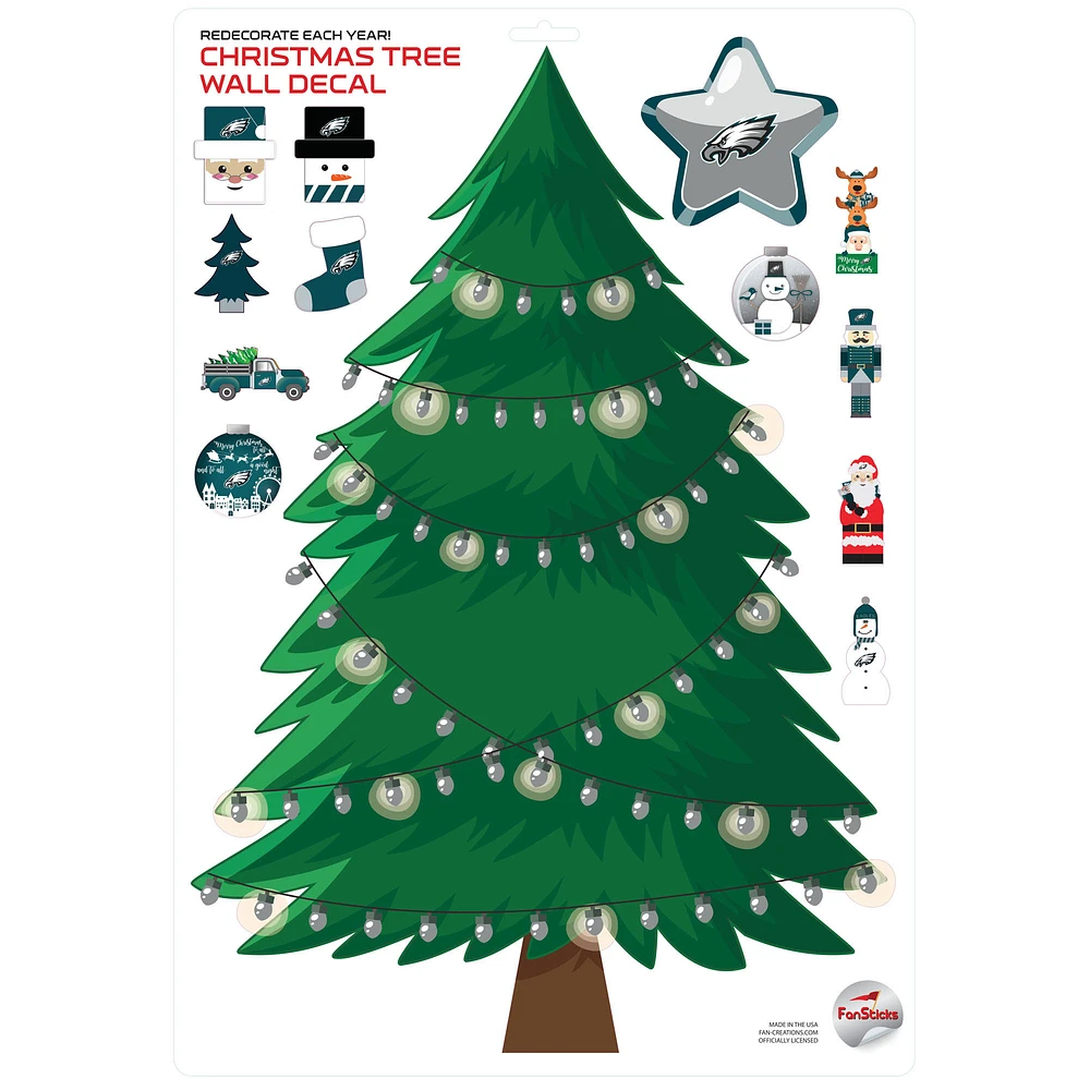 Philadelphia Eagles Holiday Wall Decal