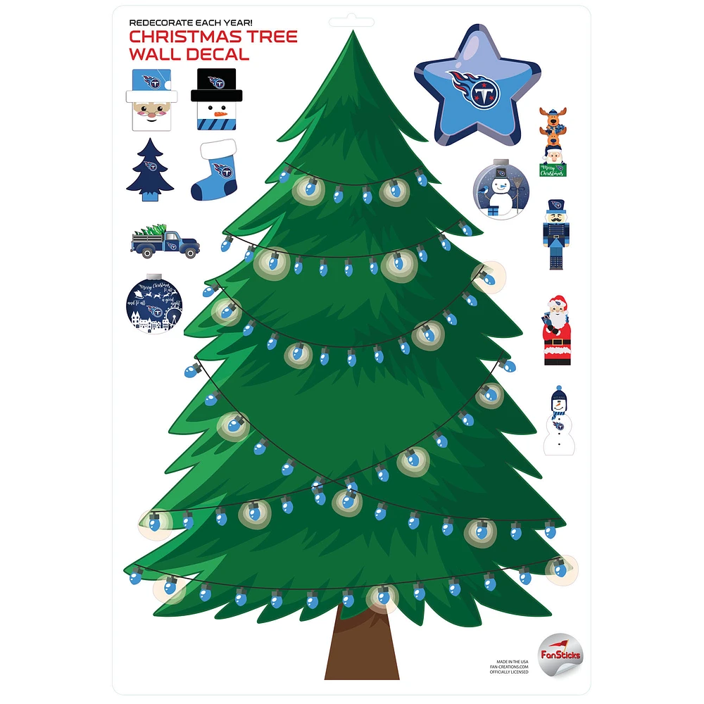 Tennessee Titans Holiday Wall Decal