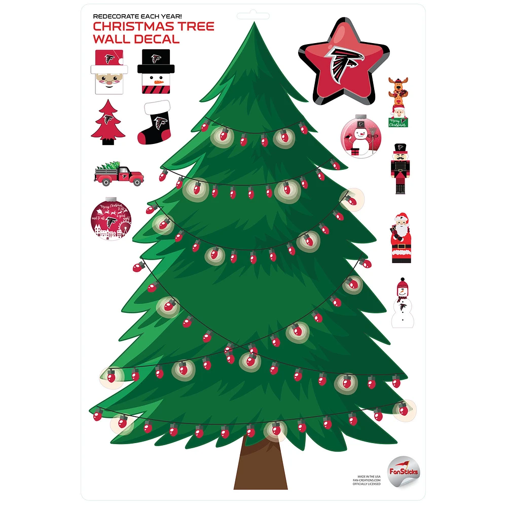 Atlanta Falcons Holiday Wall Decal