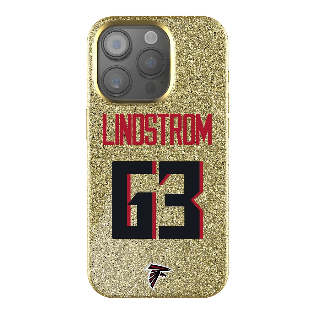 Keyscaper Chris Lindstrom Gold Atlanta Falcons Bling iPhone Case