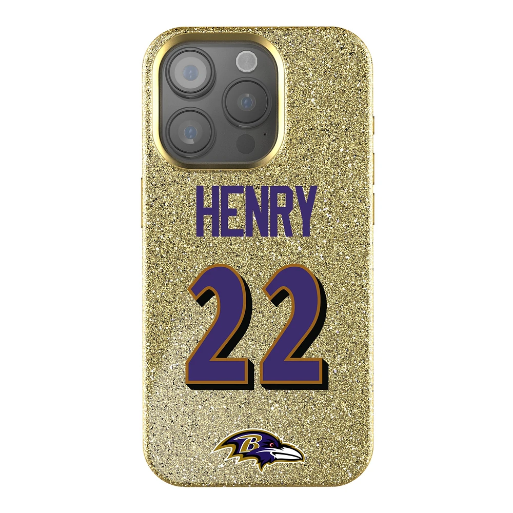 Keyscaper Derrick Henry Gold Baltimore Ravens Bling iPhone Case