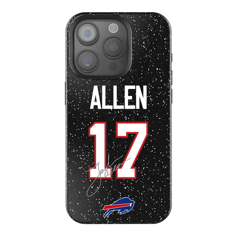 Keyscaper Josh Allen Black Buffalo Bills Bling iPhone Case