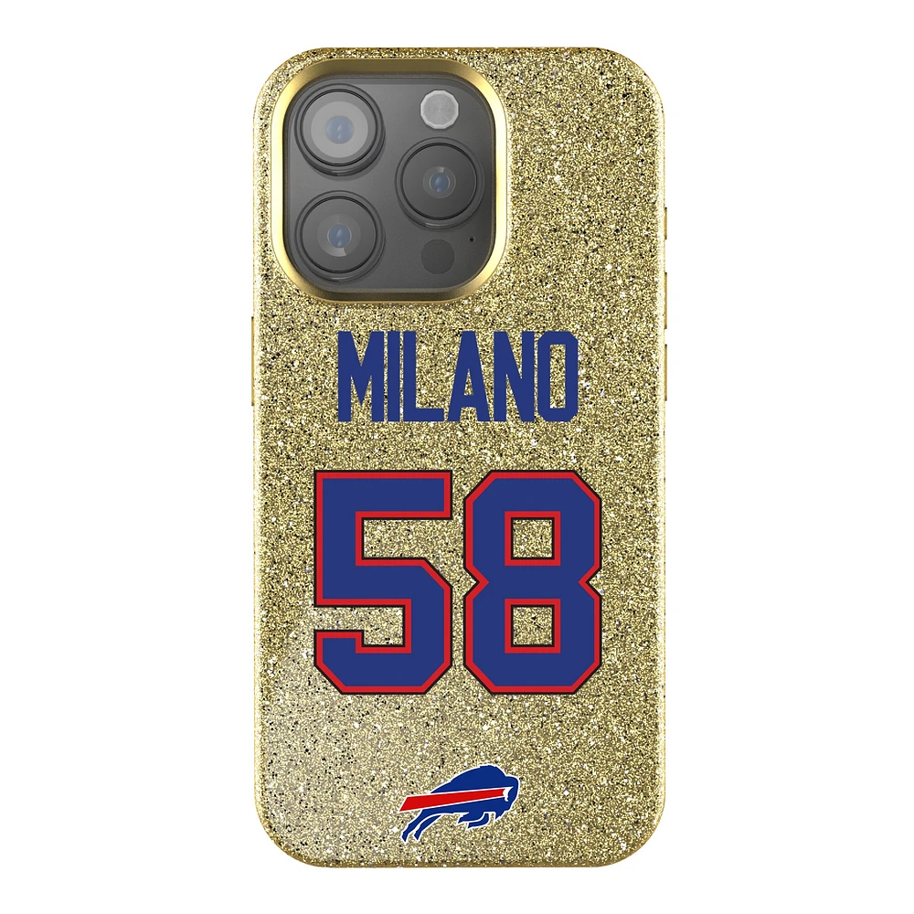 Keyscaper Matt Milano Gold Buffalo Bills Bling iPhone Case