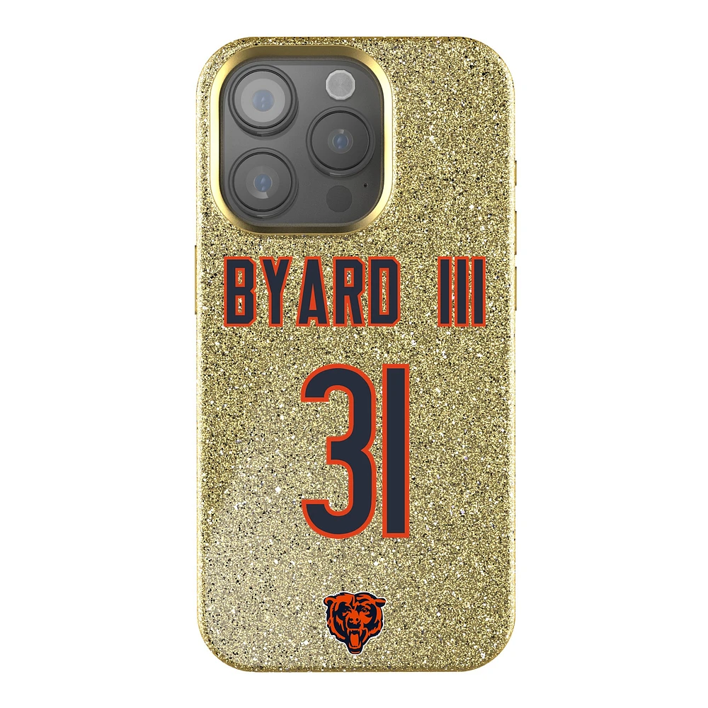 Keyscaper Kevin Byard III Gold Chicago Bears Bling iPhone Case