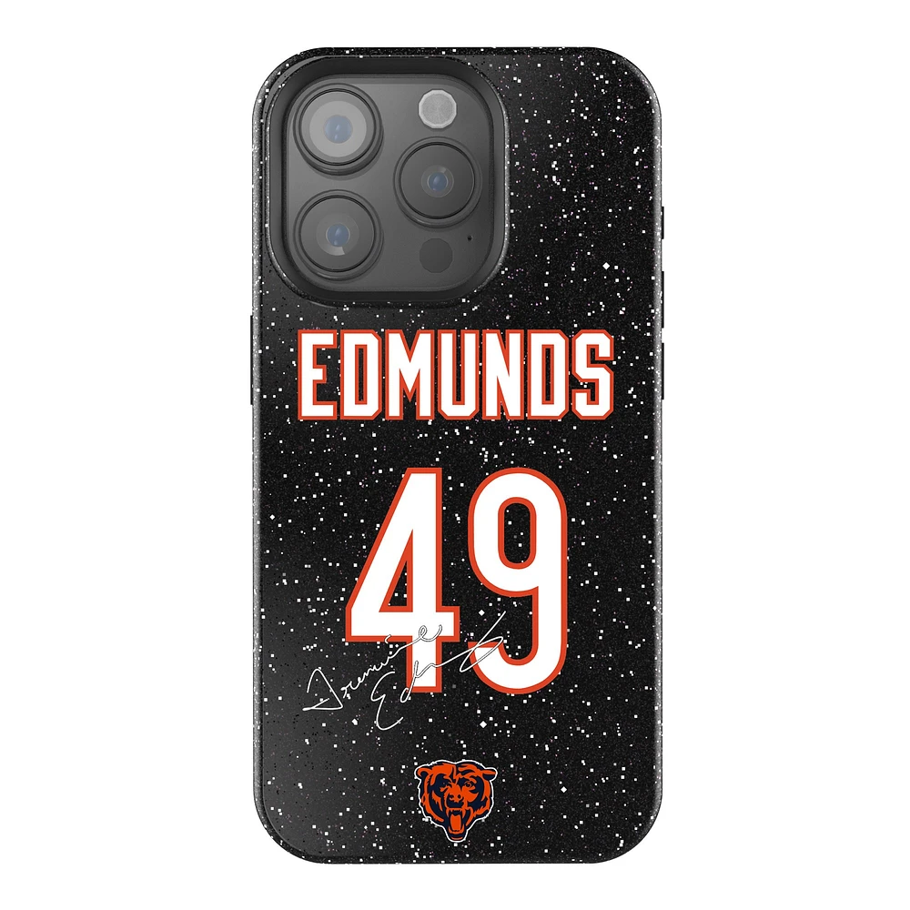 Keyscaper Tremaine Edmunds Black Chicago Bears Bling iPhone Case