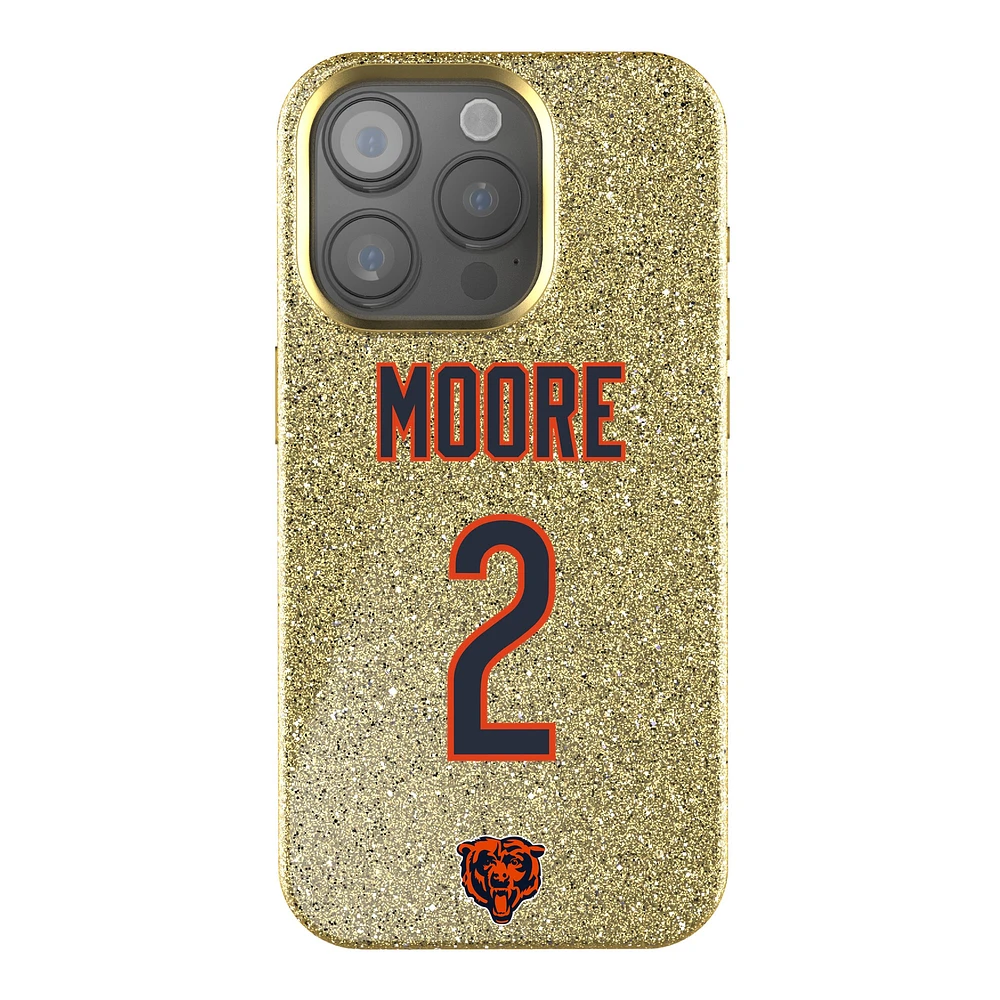 Keyscaper D.J. Moore Gold Chicago Bears Bling iPhone Case