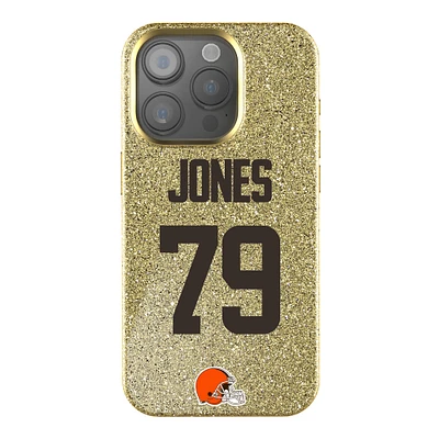 Keyscaper Dawand Jones Gold Cleveland Browns Bling iPhone Case