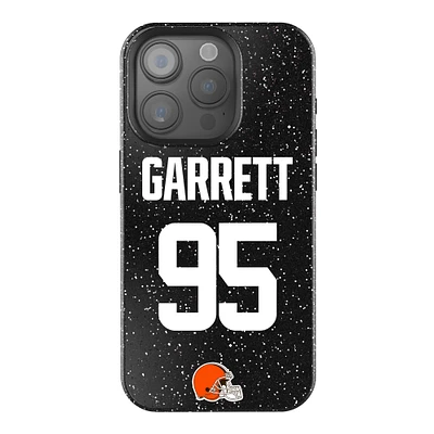 Keyscaper Myles Garrett Black Cleveland Browns Bling iPhone Case