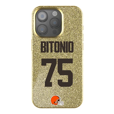 Keyscaper Joel Bitonio Gold Cleveland Browns Bling iPhone Case